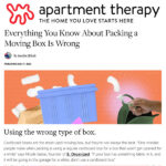 article about moving on Apartment Therapy
