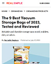 article Real Simple vacuum storage bags