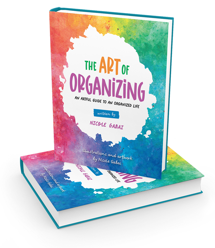 book stack the art of organizing by Nicole Gabai