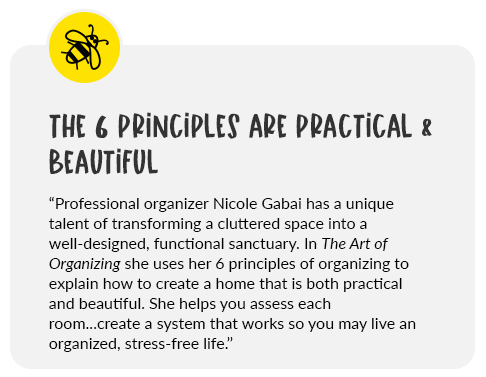 Review for the art of organizing book by Nicole Gabai